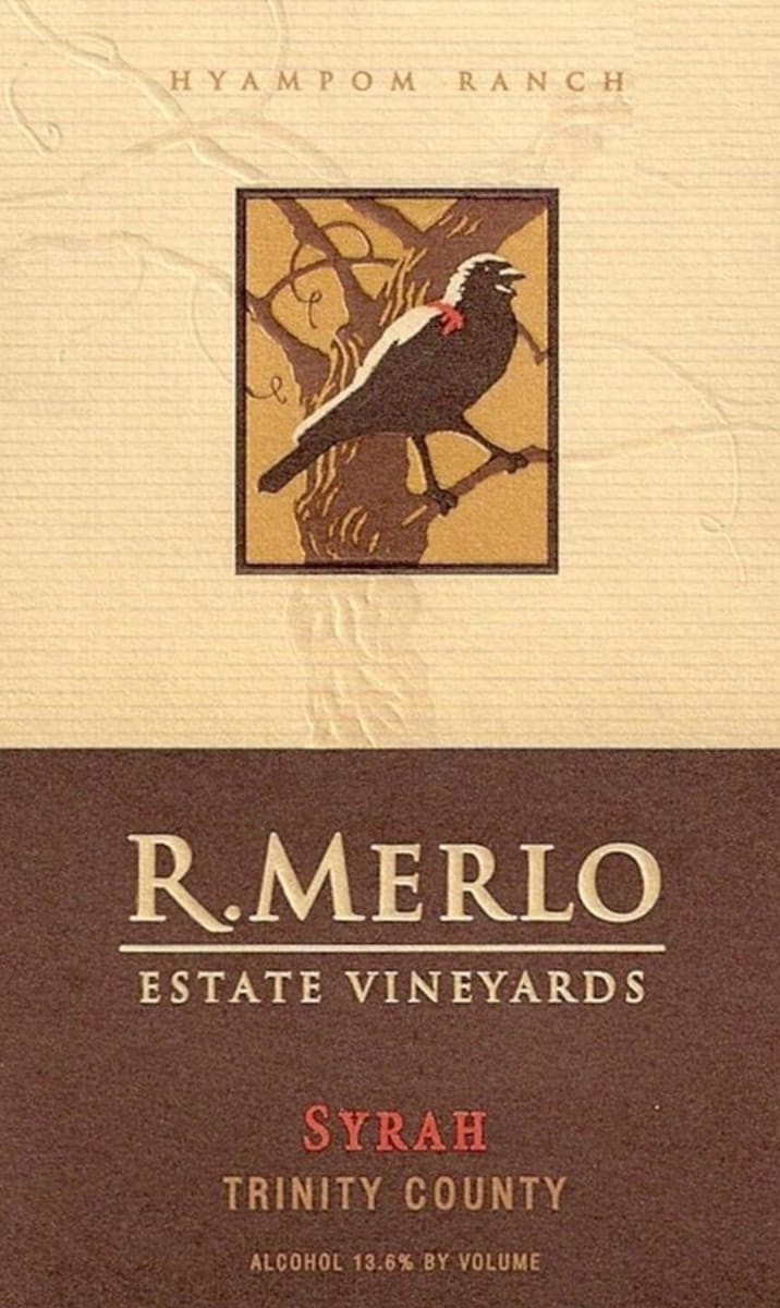 Merlo Family Estate Vineyards Syrah 2005 Front Label