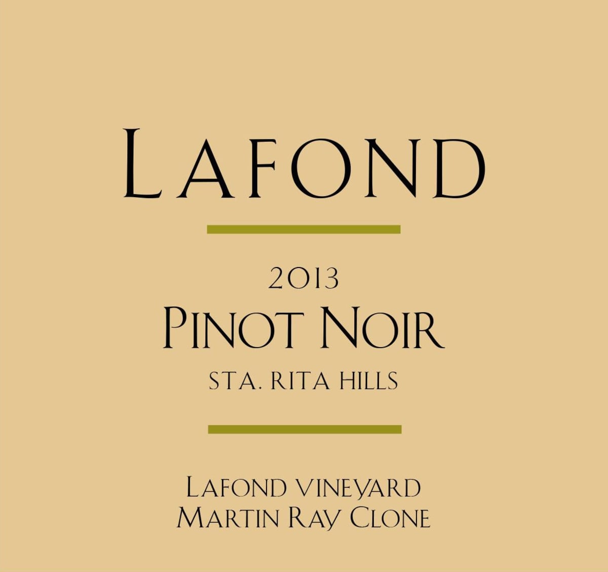 Lafond Martin Ray Clone Pinot Noir 2013