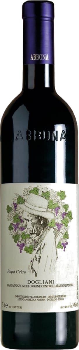 Abbona Dogliani Papa Celso Dolcetto 2018  Front Bottle Shot