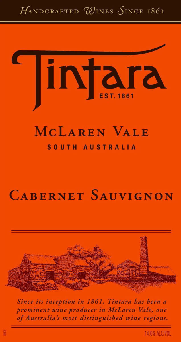 Tintara Cabernet Sauvignon 2016  Front Label