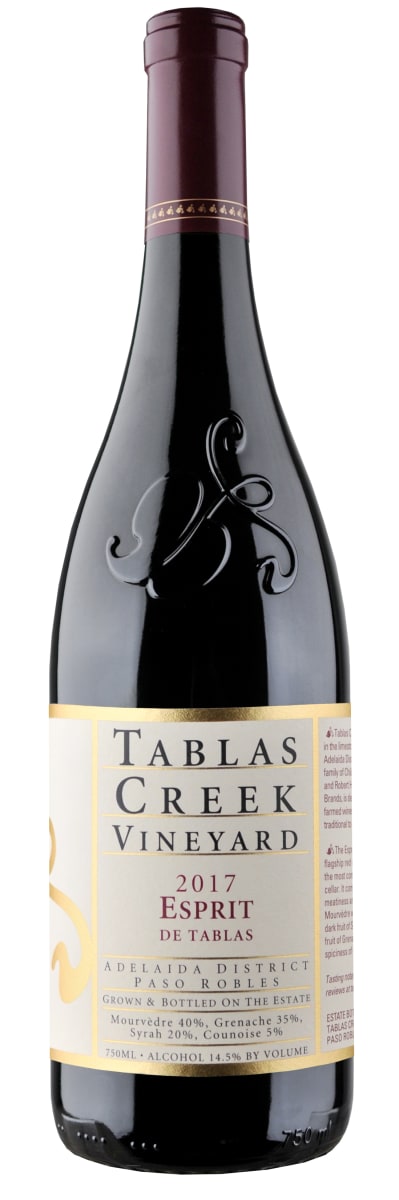 Tablas Creek Esprit de Tablas Rouge 2017  Front Bottle Shot