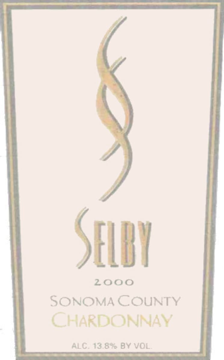 Selby Chardonnay 2000 Front Label