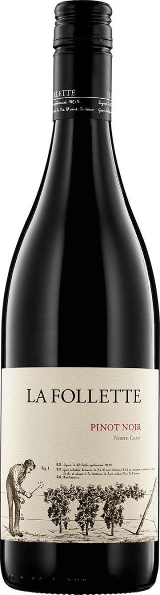 La Follette North Coast Pinot Noir 2016  Front Bottle Shot