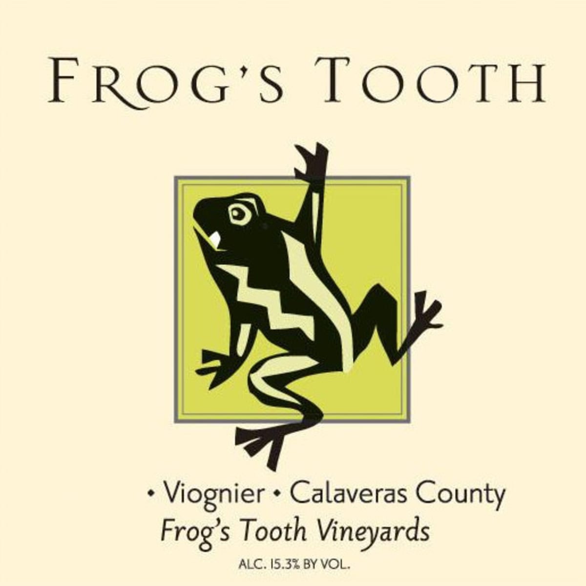 Frog's Tooth Vineyards Viognier 2014  Front Label