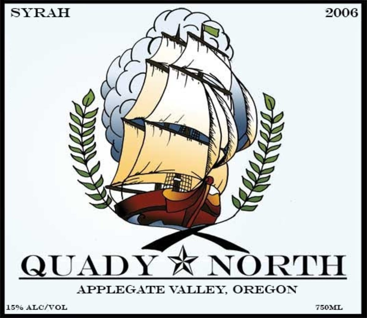 Quady North Flagship Syrah 2006  Front Label