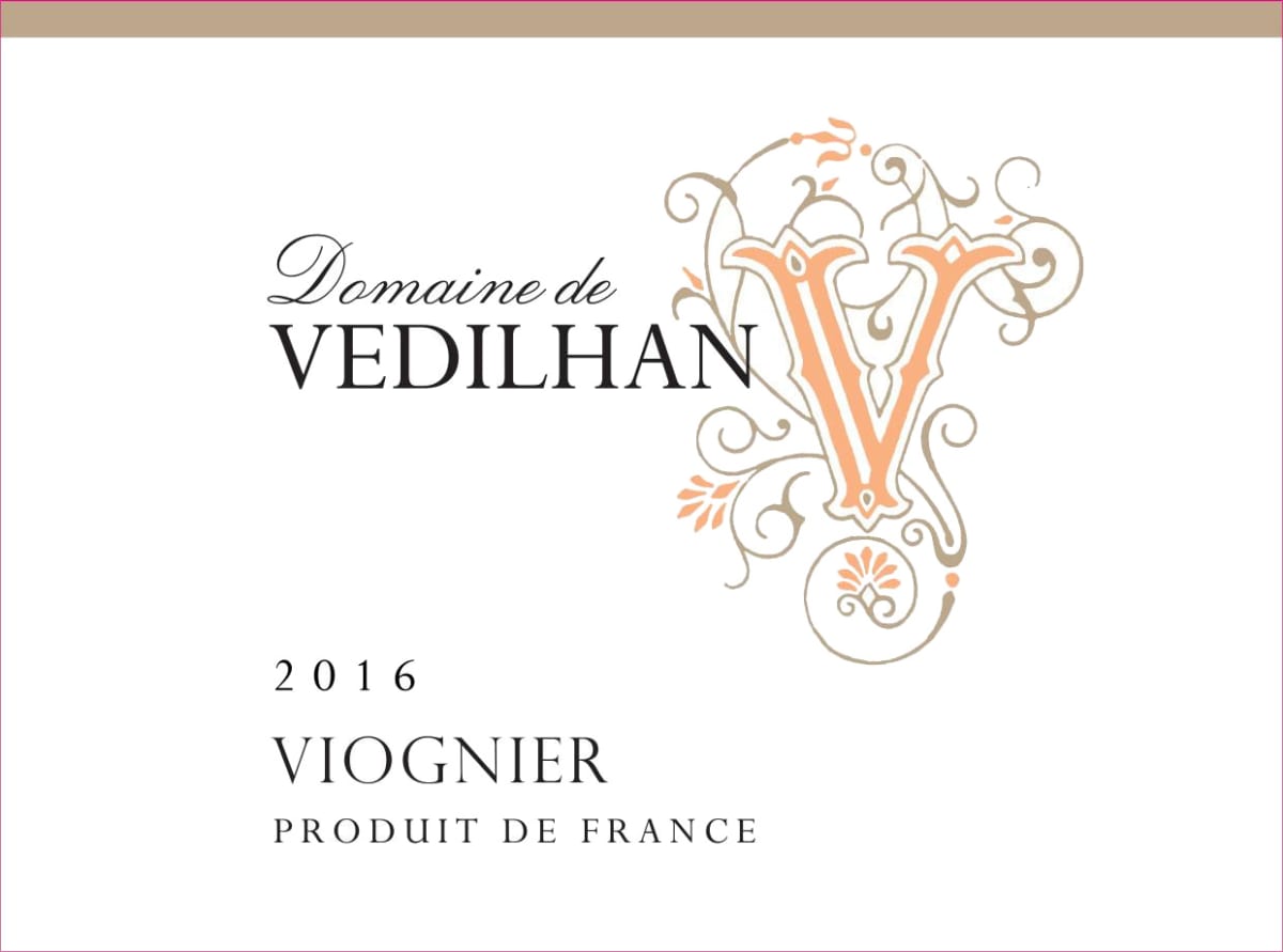 Domaine de Vedilhan Viognier 2016  Front Label