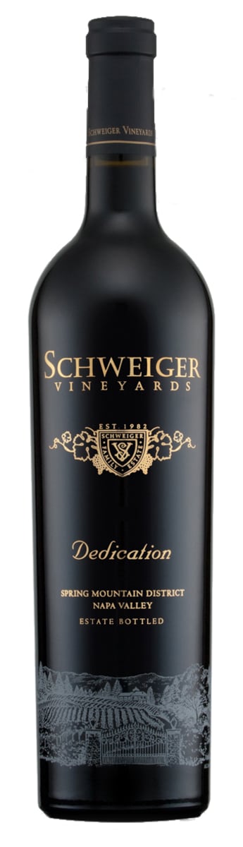 Schweiger Vineyards Dedication Cabernet Sauvignon 2011 Front Bottle Shot