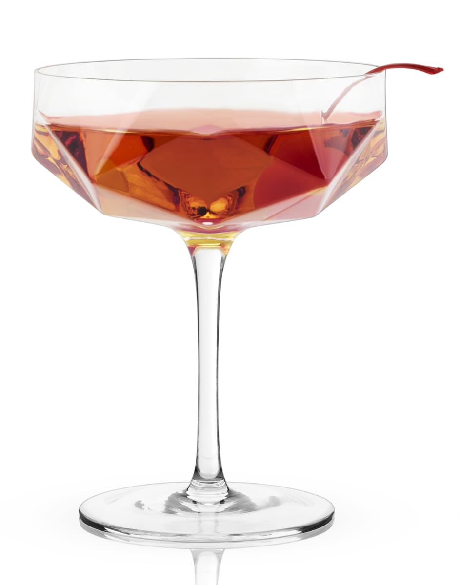 wine.com Viski Faceted Crystal Coupes (Set of 2)  Gift Product Image