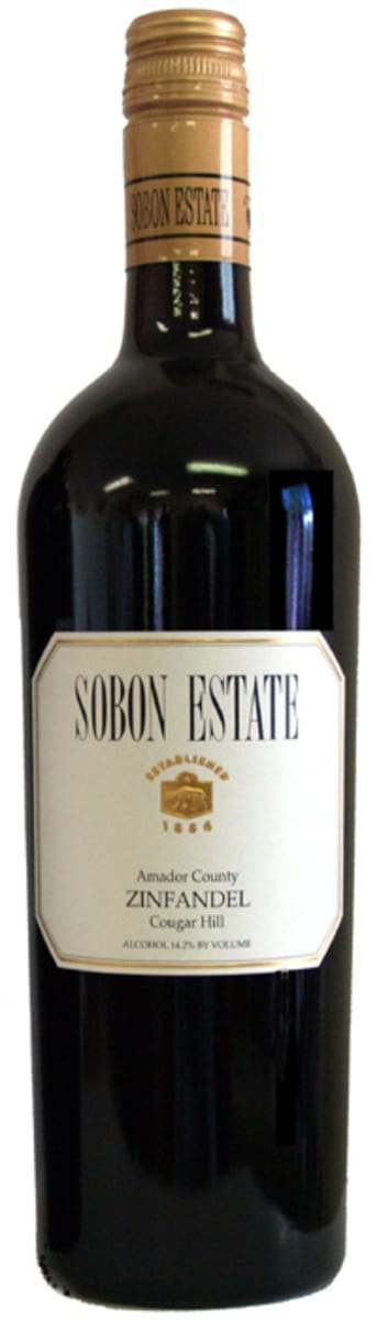 Sobon Estate Cougar Hill Zinfandel 2016 Front Bottle Shot