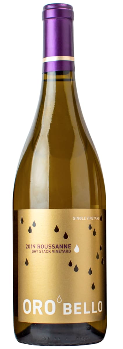 Oro Bello Dry Stack Vineyard Roussanne 2019  Front Bottle Shot