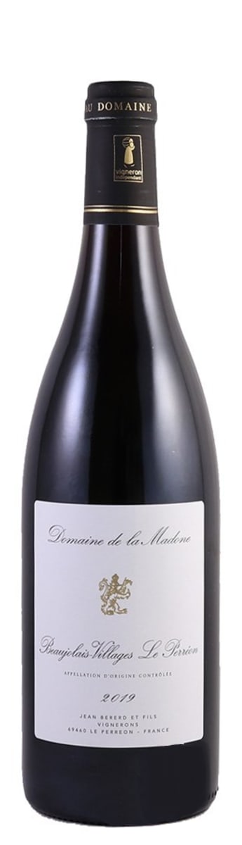 Domaine de la Madone Beaujolais-Villages Le Perreon 2019 Front Bottle Shot