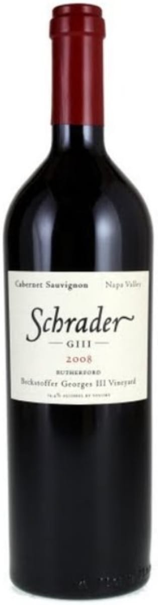 Schrader Beckstoffer Georges III Vyd. Cabernet Sauvignon 2008 Front Bottle Shot