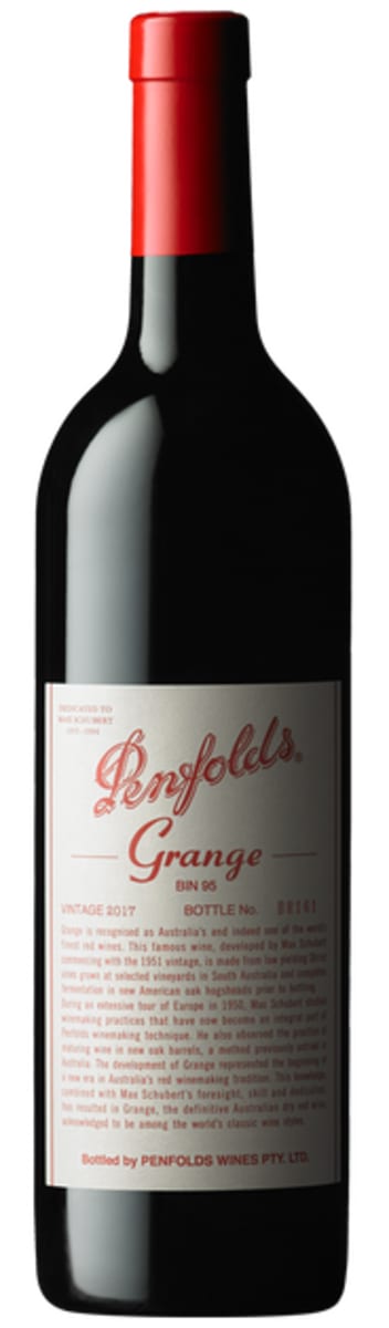 Penfolds Grange 2017  Front Bottle Shot