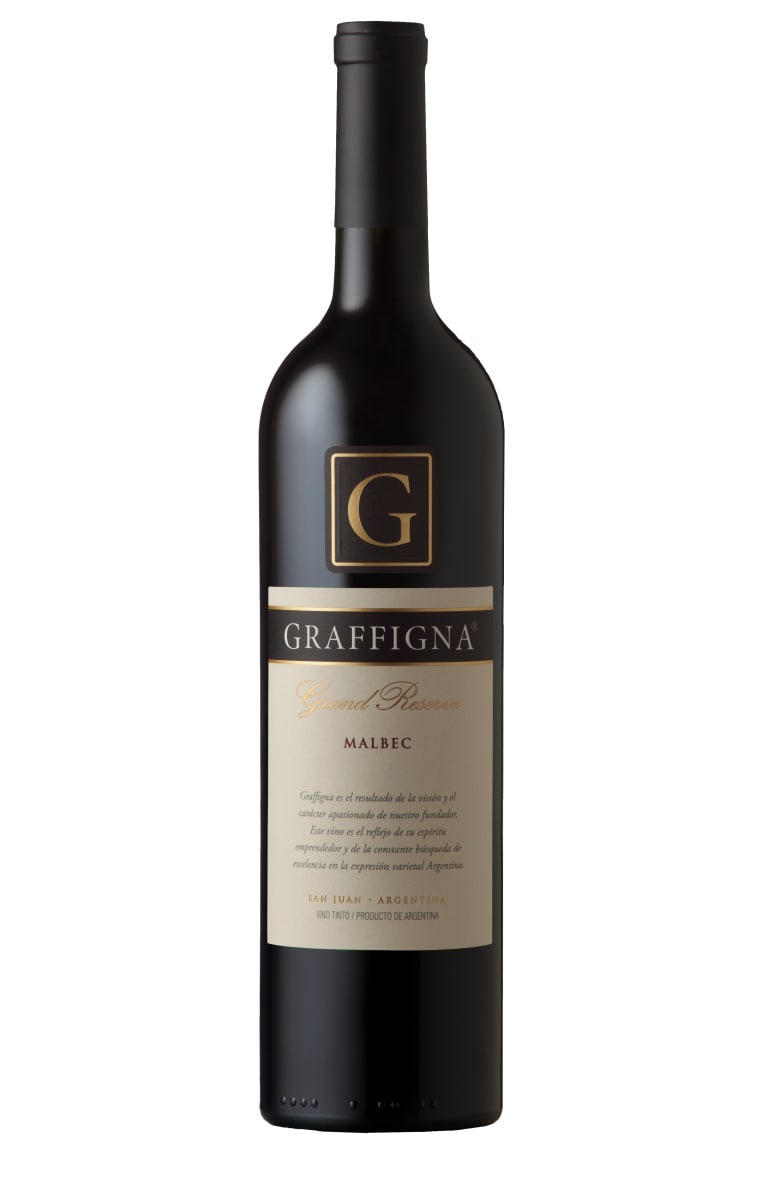 Graffigna Grand Reserve Malbec 2015  Front Bottle Shot