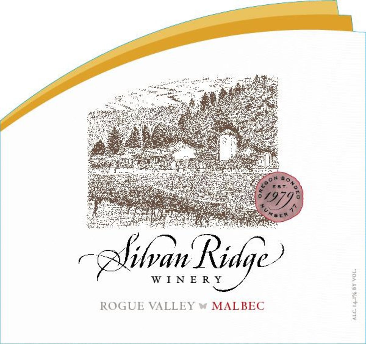 Silvan Ridge Malbec 2014  Front Label