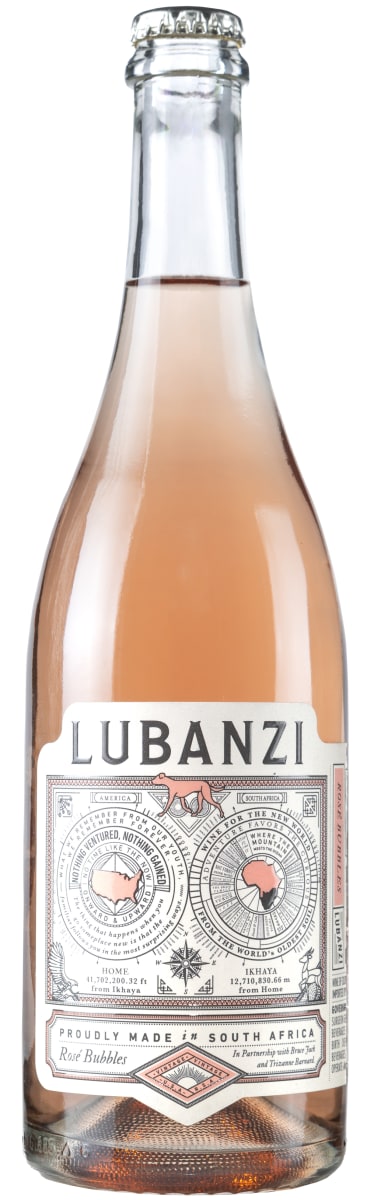 Lubanzi Rose Bubbles Front Bottle Shot