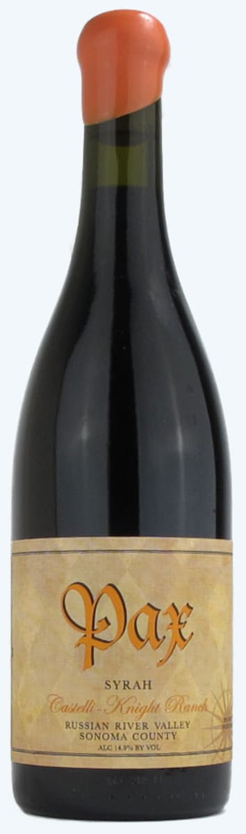 Pax Castelli-Knight Ranch Syrah 2013 Front Bottle Shot