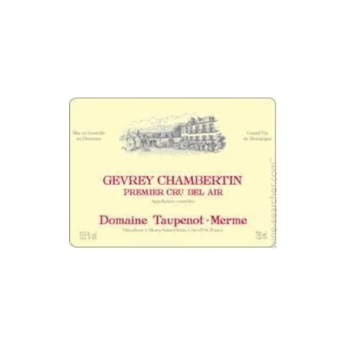 Domaine Taupenot-Merme Gevrey-Chambertin Bel Air Premier Cru 2005  Front Label