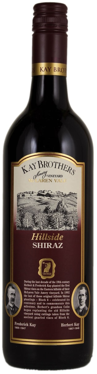 Kay Brothers Hillside Shiraz 2013 Front Bottle Shot