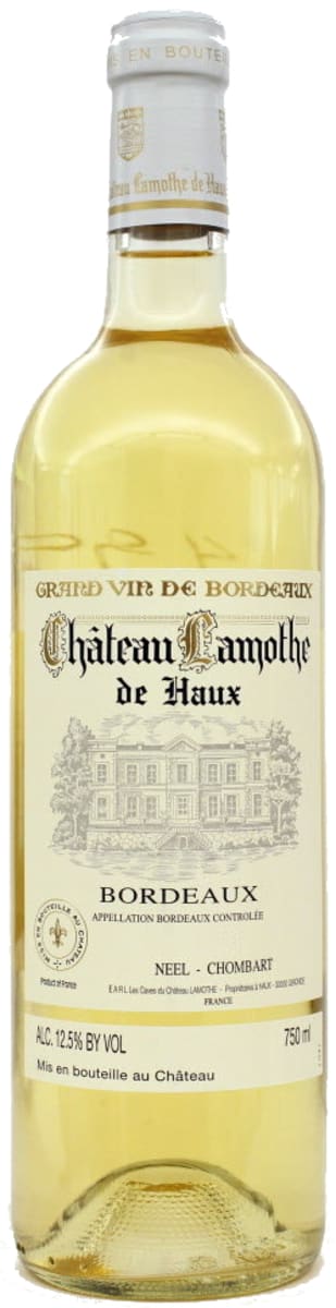 Chateau Lamothe de Haux Blanc 2018  Front Bottle Shot