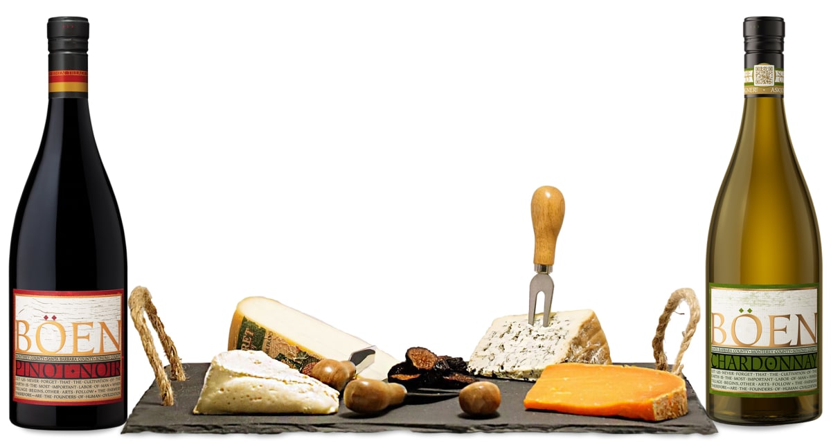 Wine & Slate Cheese Board Gift Set