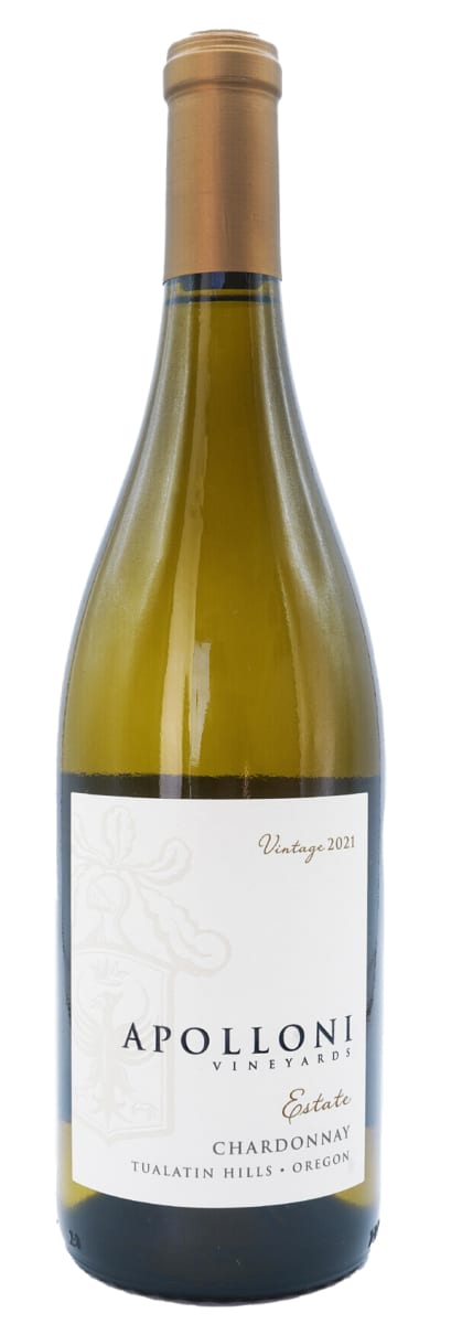 Apolloni Vineyards Estate Chardonnay 2021  Front Bottle Shot