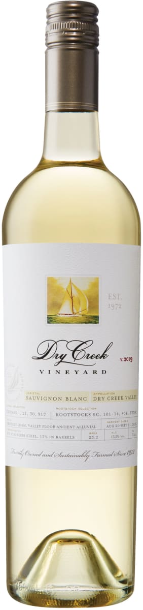 Dry Creek Vineyard Sauvignon Blanc (375ML half-bottle) 2019  Front Bottle Shot