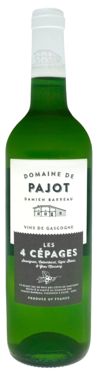 Domaine de Pajot Cotes de Gascogne Quartre Cepages 2021  Front Bottle Shot
