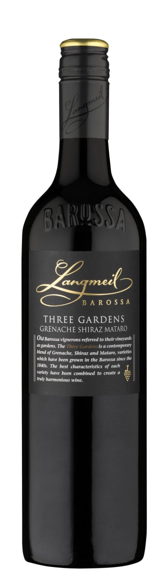 Langmeil Three Gardens Grenache-Shiraz-Mataro 2017  Front Bottle Shot