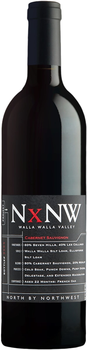 North by Northwest NxNW Walla Walla Cabernet Sauvignon 2012 Front Bottle Shot