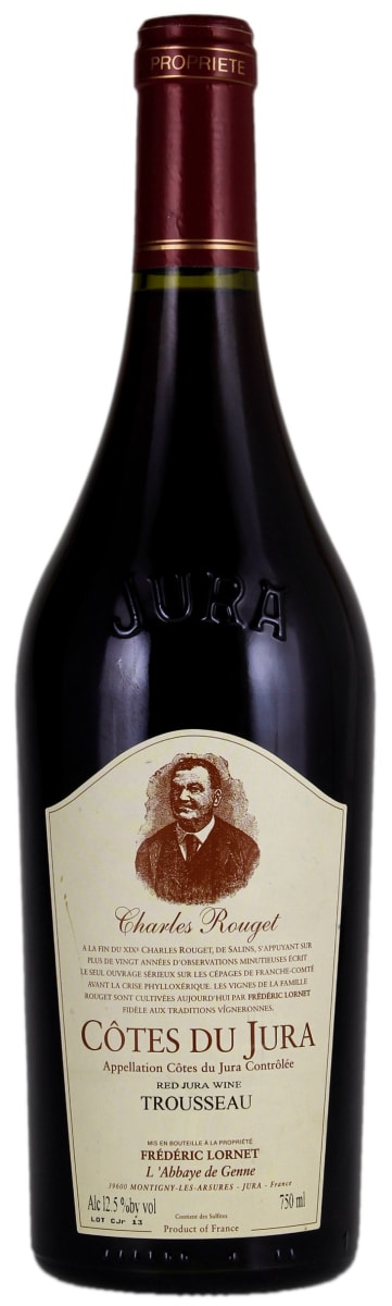 Frederic Lornet Charles Rouget Cotes du Jura Trousseau 2019  Front Bottle Shot