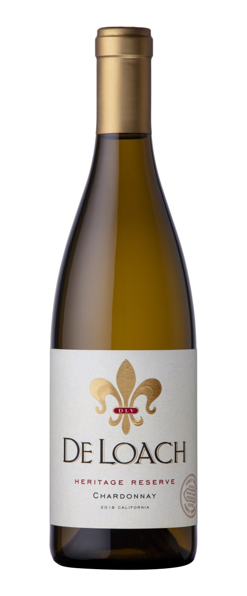 DeLoach Heritage Reserve Chardonnay 2018  Front Bottle Shot