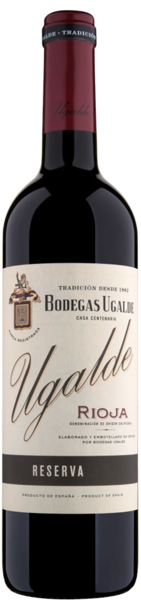 Bodegas Ugalde Reserva 2016  Front Bottle Shot