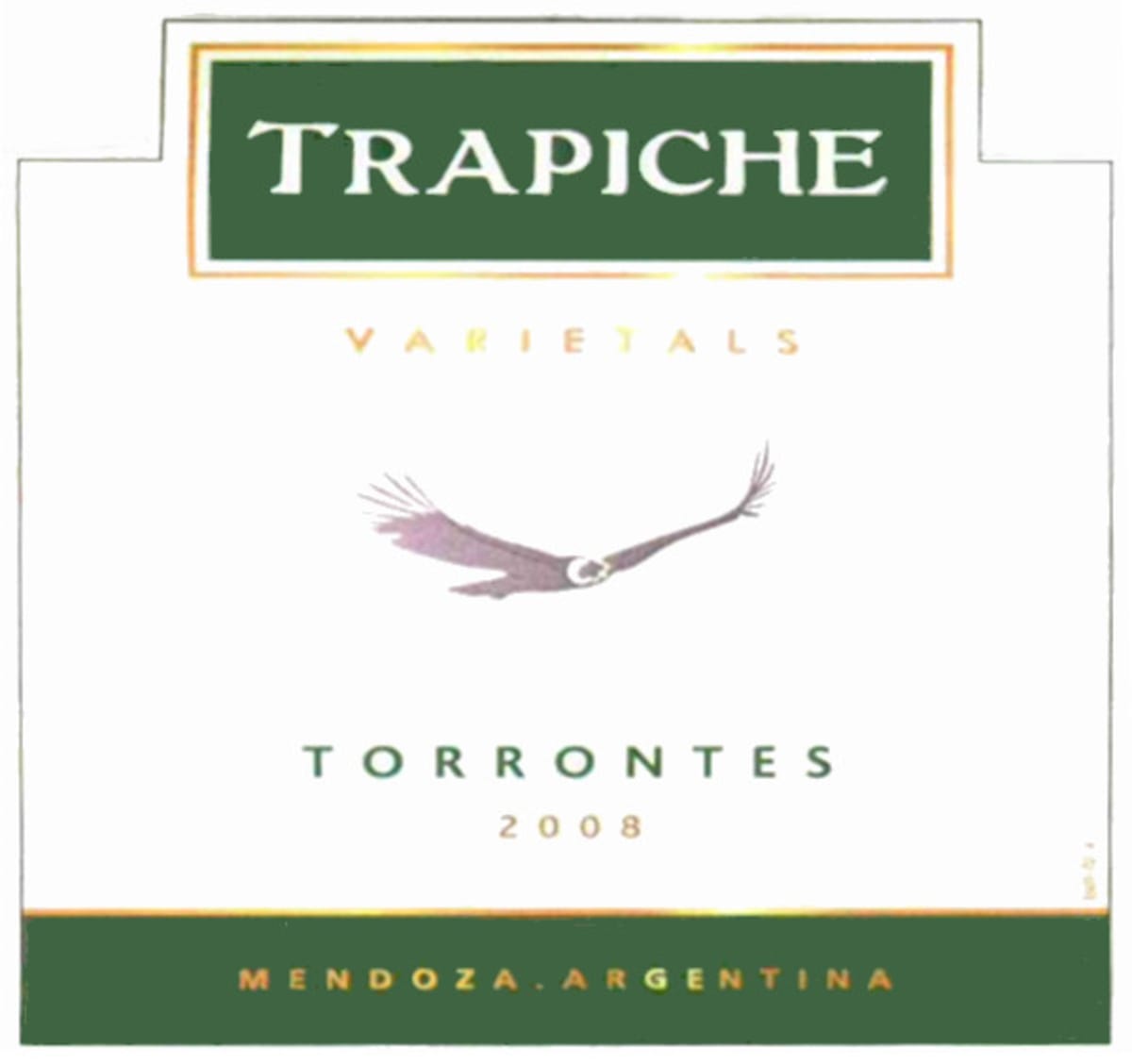 Trapiche Torrontes 2008  Front Label