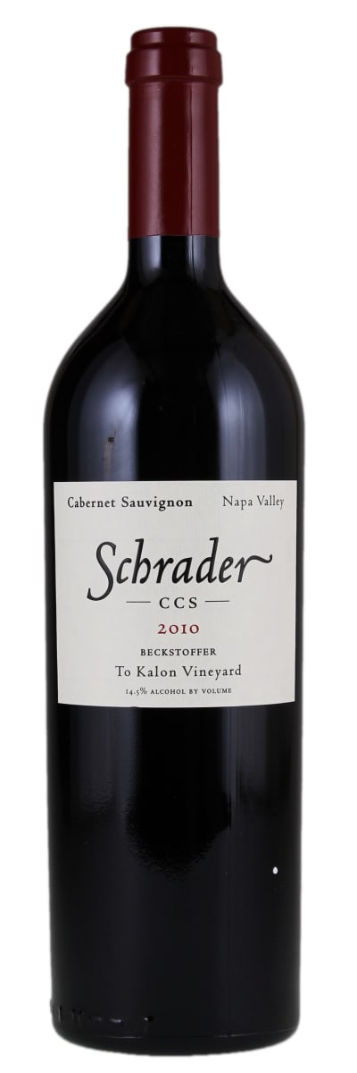 Schrader CCS Beckstoffer To Kalon Cabernet Sauvignon 2010  Front Bottle Shot