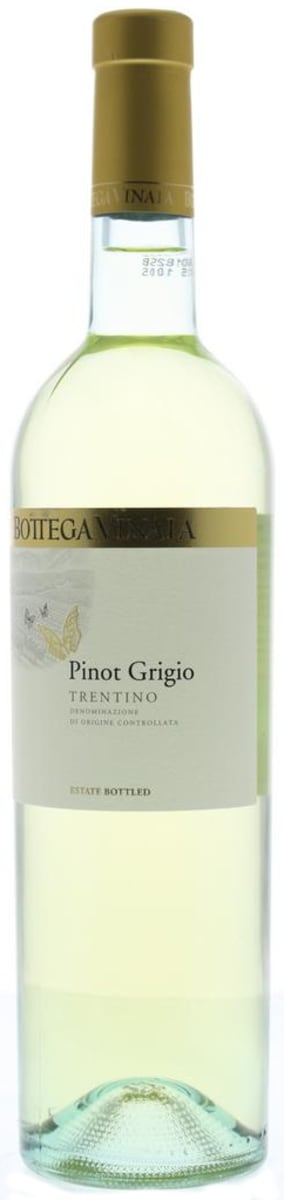 Bottega Vinaia Pinot Grigio 2019  Front Bottle Shot