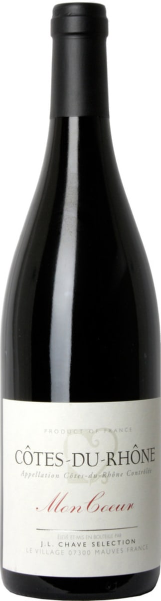 Jean-Louis Chave Selection Cotes-du-Rhone Mon Coeur 2016 Front Bottle Shot