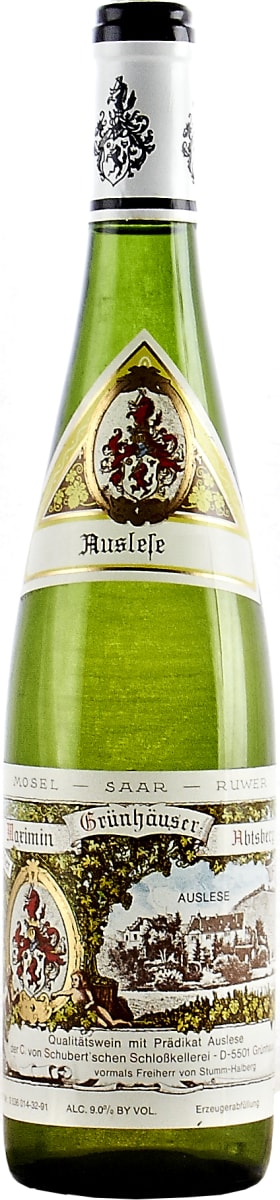 Maximin Grunhaus Abtsberg Riesling Auslese 2013  Front Bottle Shot