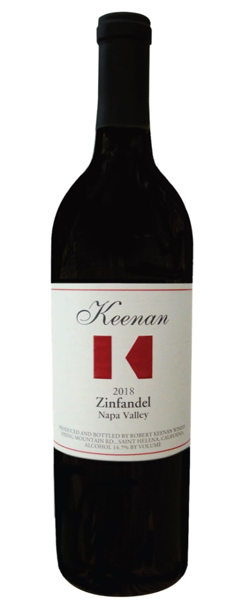 Keenan Zinfandel 2018  Front Bottle Shot