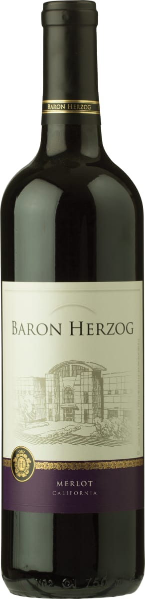 Baron Herzog Merlot (OU Kosher) 2017  Front Bottle Shot