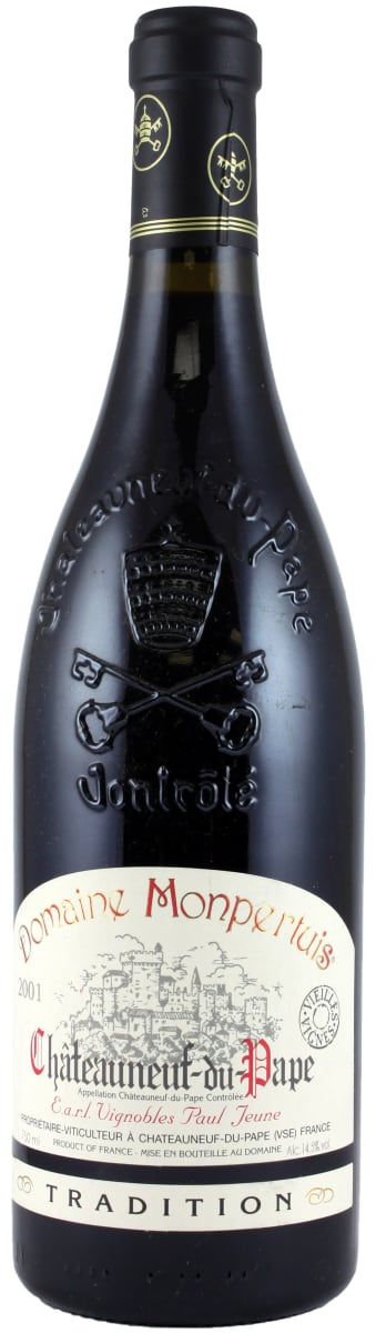 Domaine de Monpertuis Chateauneuf-du-Pape Cuvee Tradition 1998  Front Bottle Shot