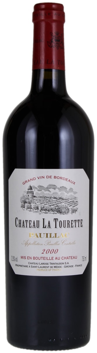 Chateau La Tourette Pauillac 2000  Front Bottle Shot