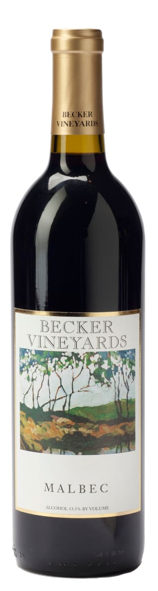 Becker Vineyards Malbec 2018  Front Bottle Shot