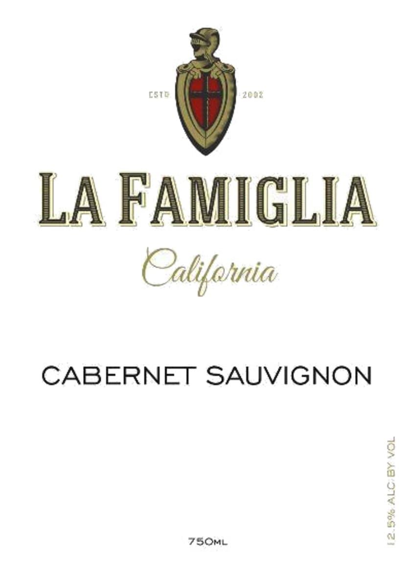 La Famiglia La Famiglia  Cabernet Sauvignon, California 2015  Front Label