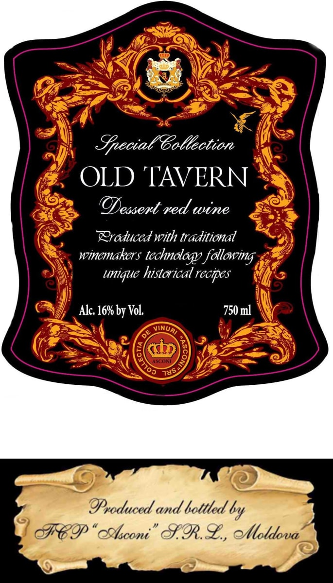 Asconi Old Tavern Special Collection= Front Label