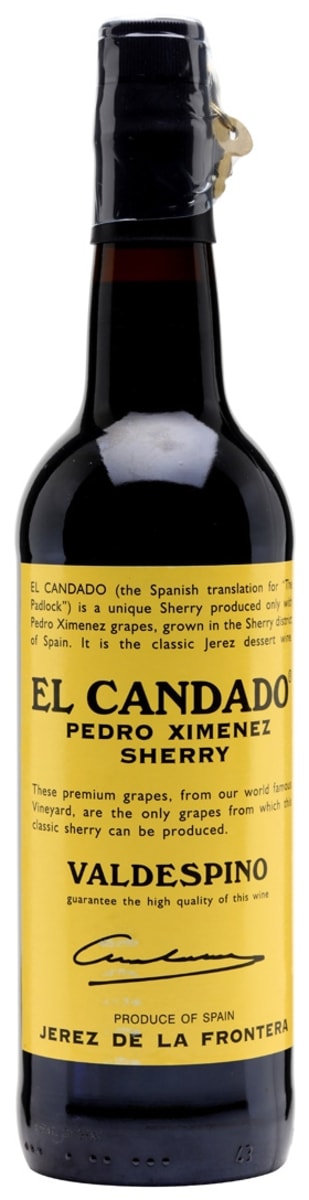 Valdespino Pedro Ximenez El Candado Front Bottle Shot