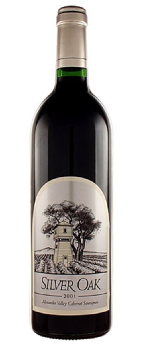 Silver Oak Alexander Valley Cabernet Sauvignon 2001 Front Bottle Shot