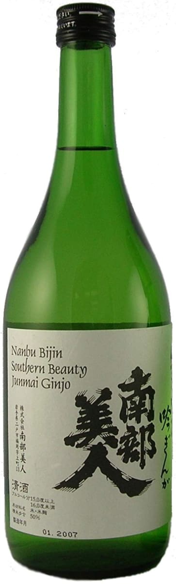 Nanbu Bijin Southern Beauty Junmai Ginjo Sake (720ML) (300ML)  Front Bottle Shot