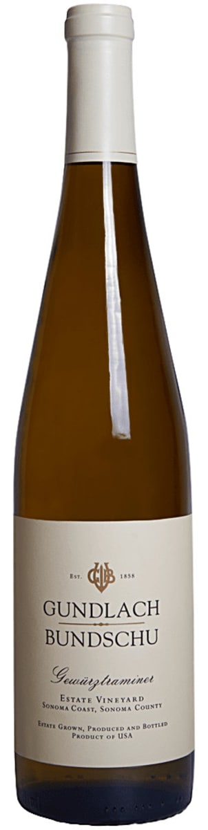 Gundlach Bundschu Estate Vineyard Gewurztraminer 2016 Front Bottle Shot