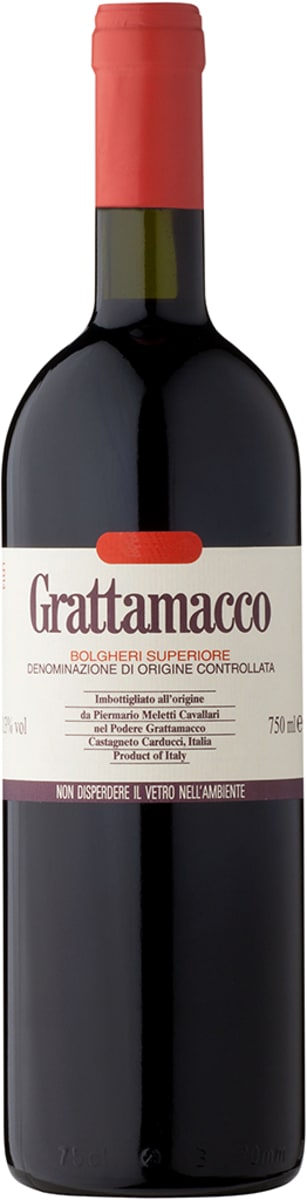 Podere Grattamacco Bolgheri Superiore 2019  Front Bottle Shot